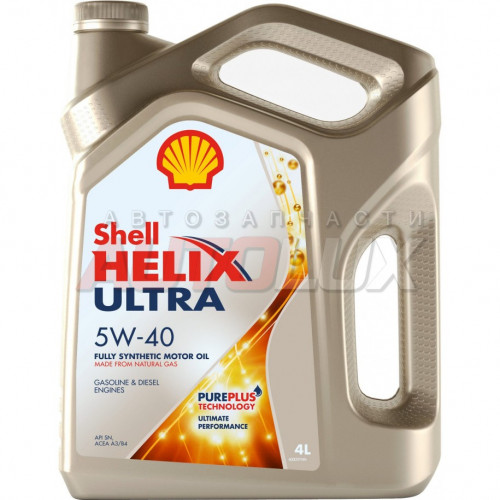 550046361 SHELL Масло мот. HELIX Ultra SN A3/B4 5W40 синт. (4 л) (ЗАМЕНА на 550055905)