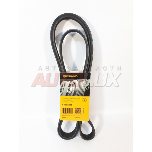 6PK2225-C Ремень поликлиновой МERCEDES W140/W202, OPEL Omega, FORD Mondeo III, VW T4 2.6/2.8/3.0/3.2 87-