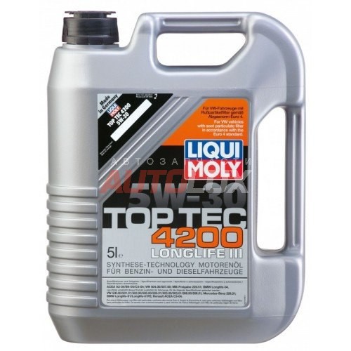 7661 LIQUI MOLY Масло мот. HC Top Tec 4200 SN C3 5W30 синт. (5 л) Специально для VW/Audi Group!!!!