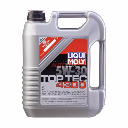 8031 LIQUI MOLY Масло мот. HC Top Tec 4300 C2 5W30 синт. (5 л) Специально для PCA, HONDA, TOYOTA, FIAT, MAZDA!!!