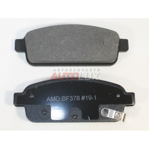 AMD.BF378 Колодки дисковые CHEVROLET Cruze 09-/ Orlando 11-, OPEL Astra J 09-/ Mokka 12- задн.