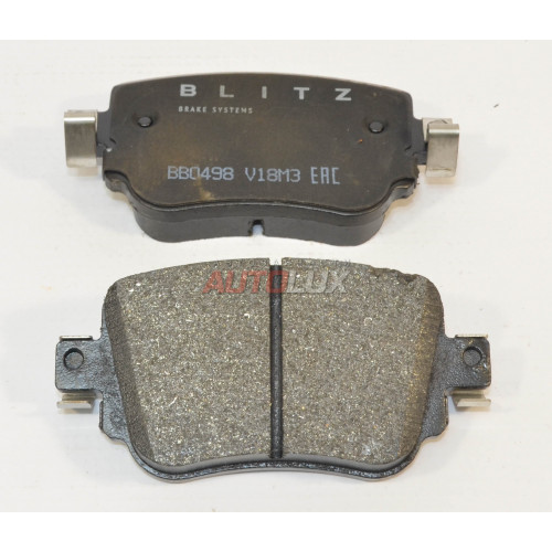 BB0498 Колодки дисковые AUDI A1, SEAT Leon, SKODA Octavia, VW Beetle/Caddy 1.0-2.0 12- задние